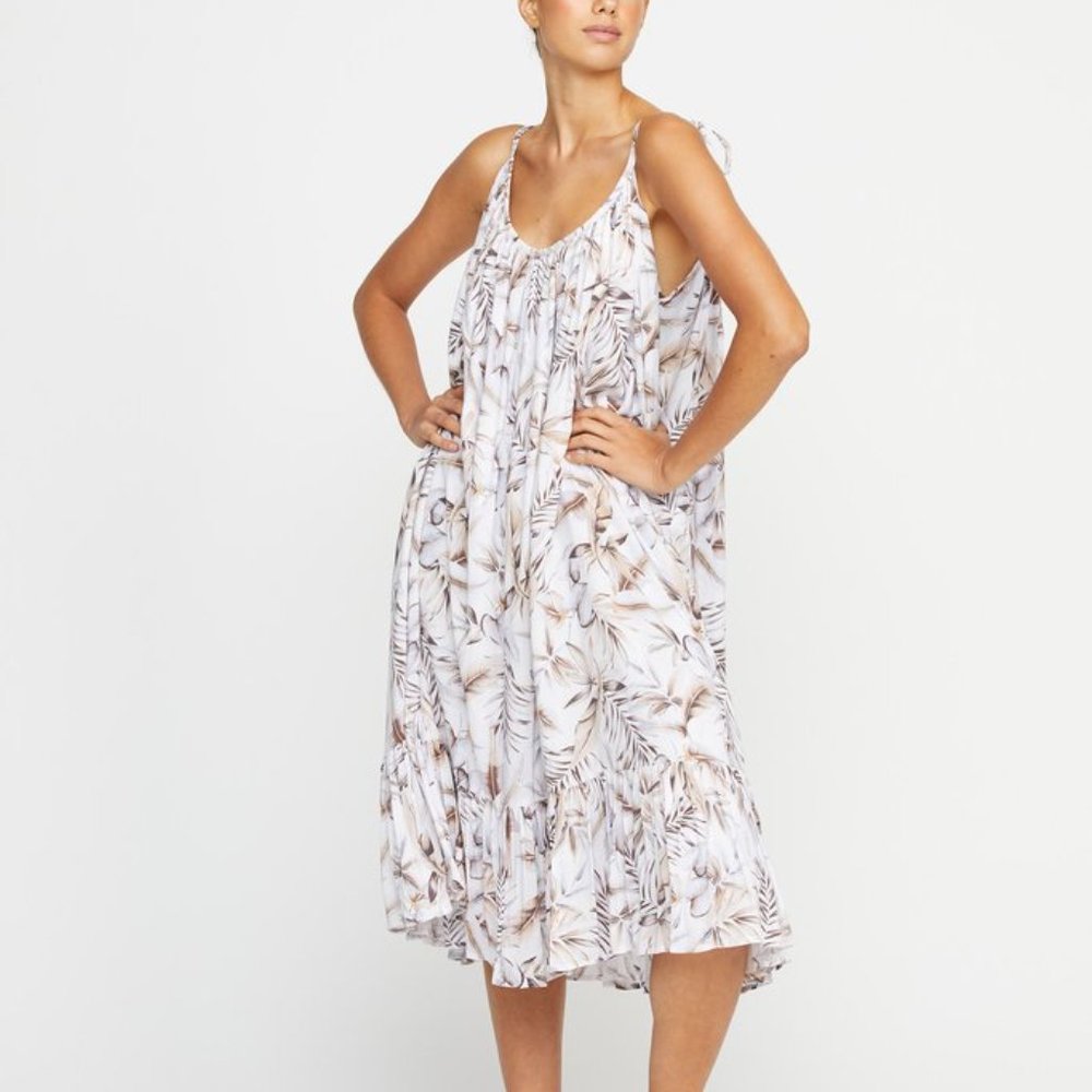 NWT Mikoh Kapoloa Midi Dress in Tahitian Blossom (Sold Out)
